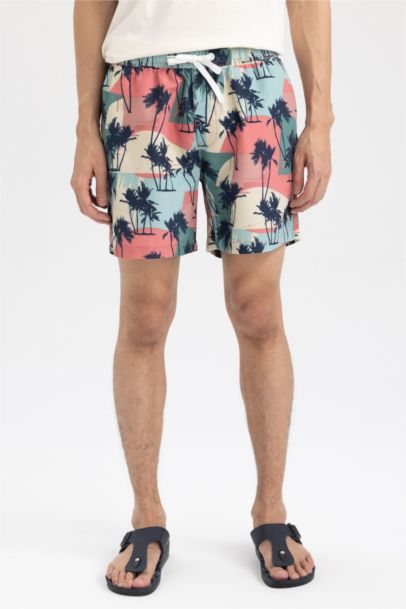 Printed Short Swim Shorts