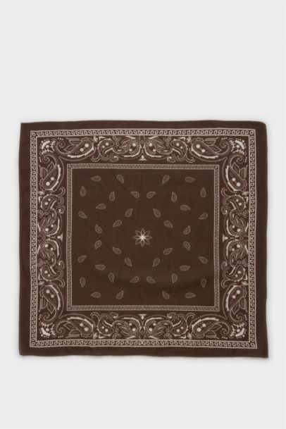 Kadın Desenli Pamuklu Bandana