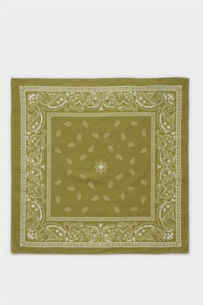 Kadın Desenli Pamuklu Bandana