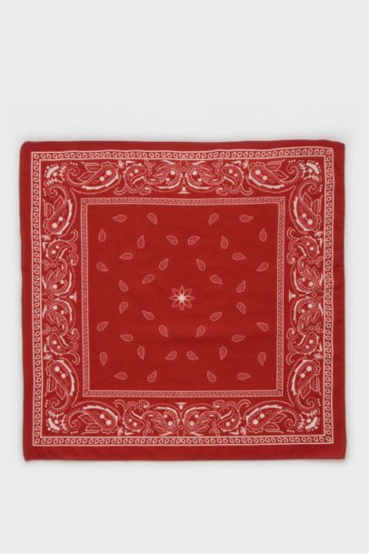 Kadın Desenli Pamuklu Bandana