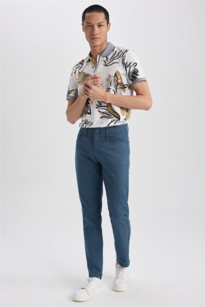 Extra Slim Fit Chino Canvas Trousers