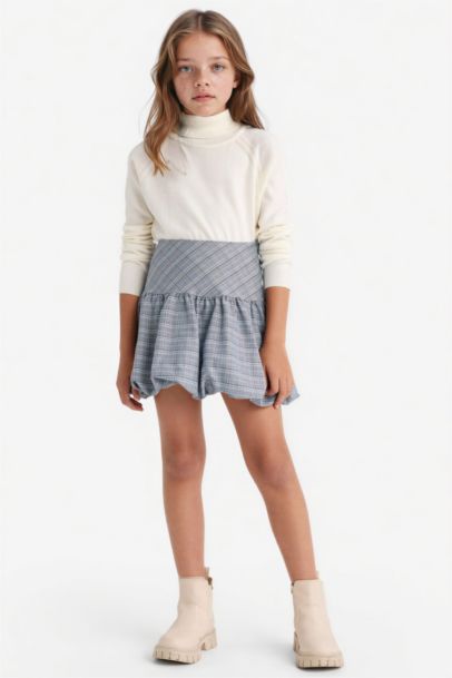 Girl Regular Fit Turtleneck Pullover