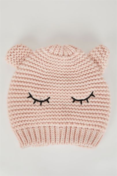 Baby Girl Pompom Knitwear Beret