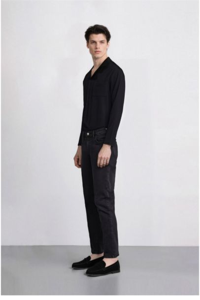 بنطلون جينز كارلو سكيني فيت برجل ضيق وخصر عادي