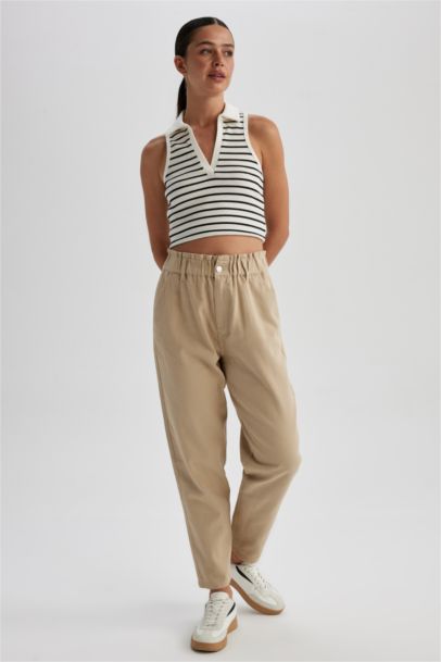 Baggy Gabardine  Cotton Trousers