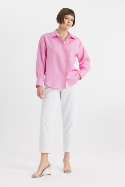 Paperbag Fit With Pockets Gabardine Trousers