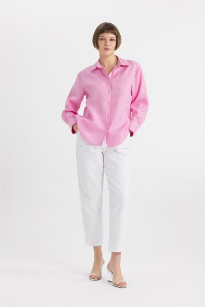 Paperbag Fit With Pockets Gabardine Trousers