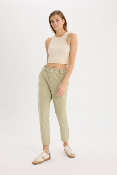Baggy Gabardine  Cotton Trousers