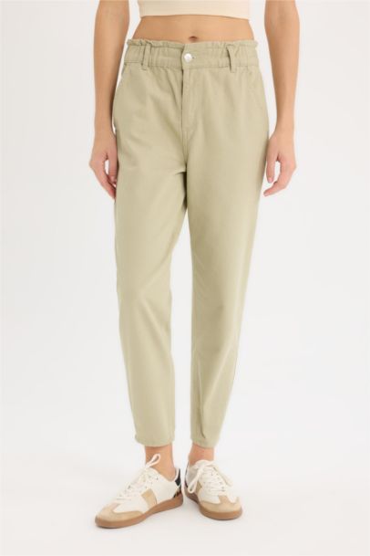 Baggy Gabardine  Cotton Trousers