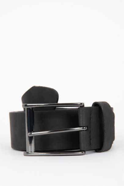 Man Faux Leather 120 cm Belt