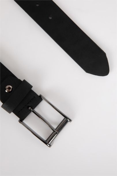 Man Faux Leather 120 cm Belt