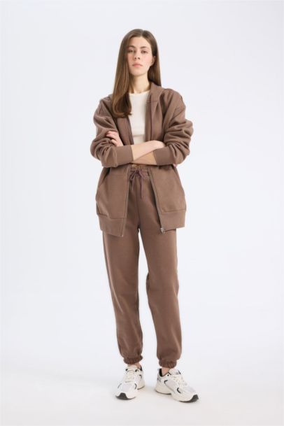 Standard Fit Waist Leg Elastic Basic Thick Jogger Sweatpants