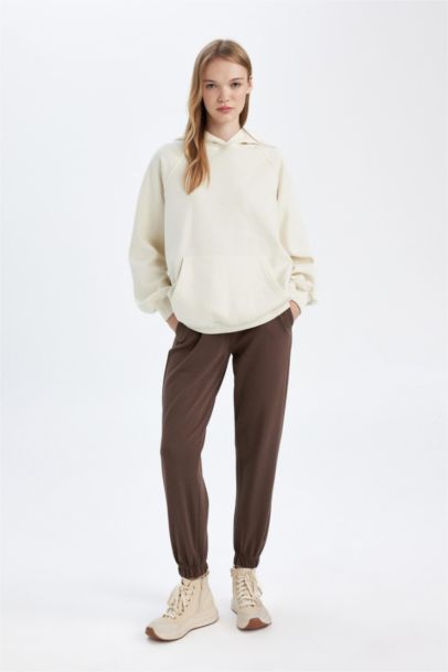 بنطلون بجامة رياضي جوجر قصة عادية برجل مطاطي وجيب