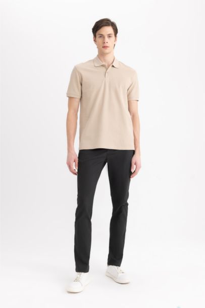 Slim Fit Super Skinny Hem Trousers