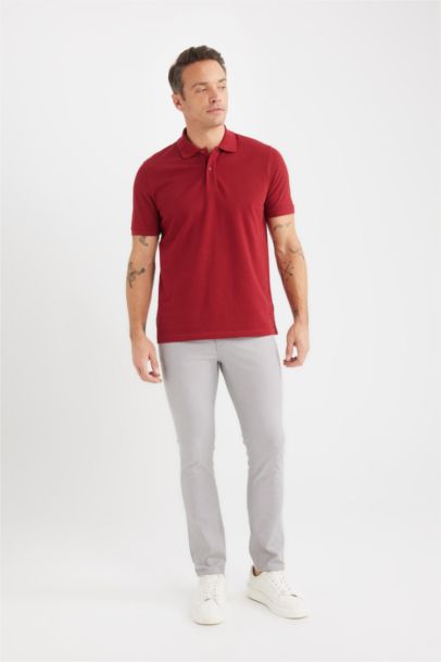 سروال شينو سليم فيت بساق ضيق و جيوب