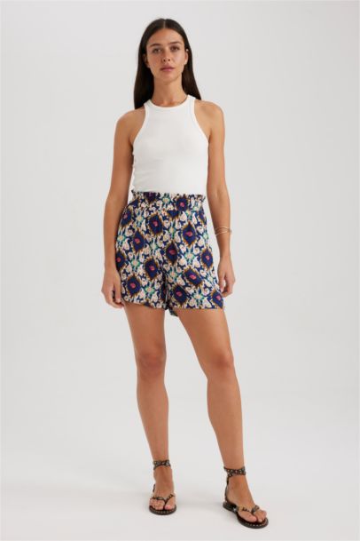 شورت فيسكوز بيبرباج بجيب