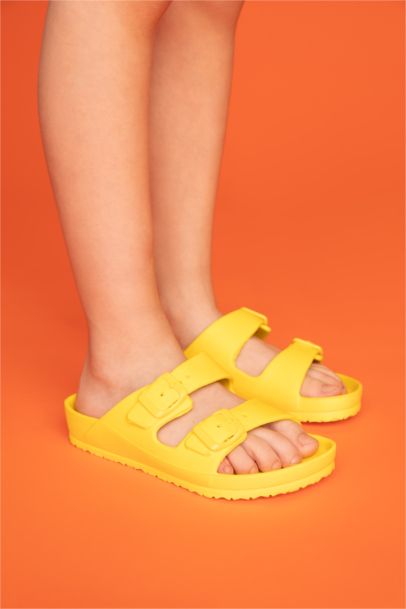 Erkek Çocuk Eva Çift Bant Tokalı Terlik