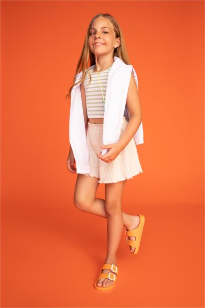 Сланцы с двойным ремешком для девочек