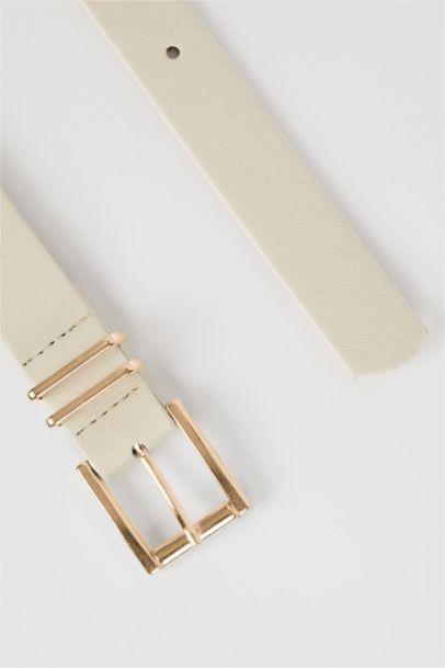 Kadın Suni Deri 2'li Elbise Kemeri