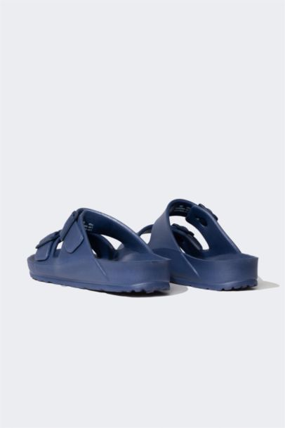 Double Band Buckled Slippers