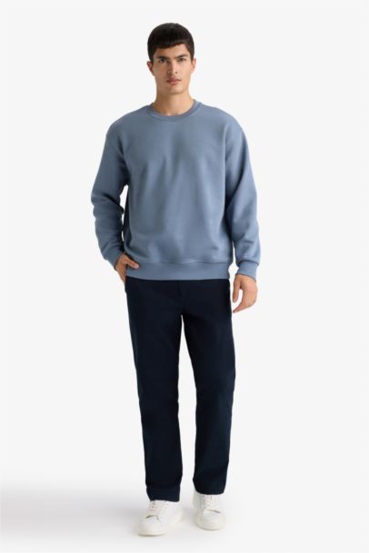 سويت شيرت قصة مريحة قماش سميك