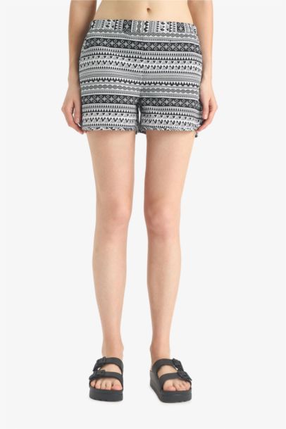 Fall in Love Ethnic Patterned Swim Shorts