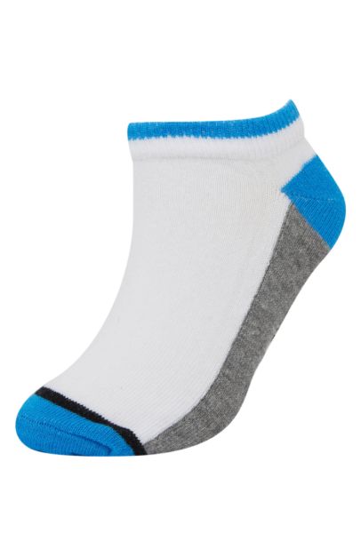 Boy Patterned 5 Pack Booties Socks