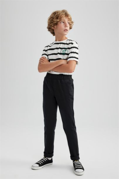 Regular Fit Gabardine Trousers