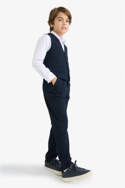 Okula Dönüş Regular Fıt Düz Paça Pantolon Erkek Çocuk