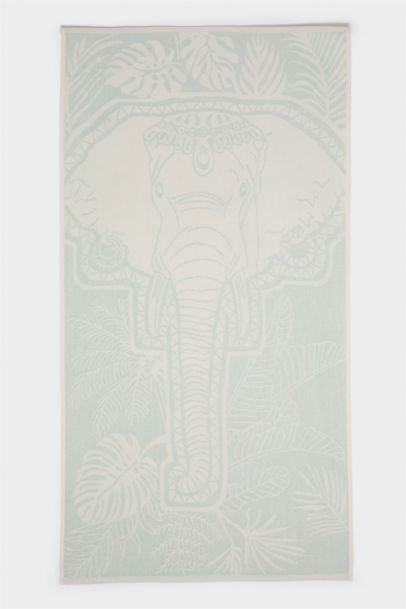 Woman Patterned Cotton Beach Towel