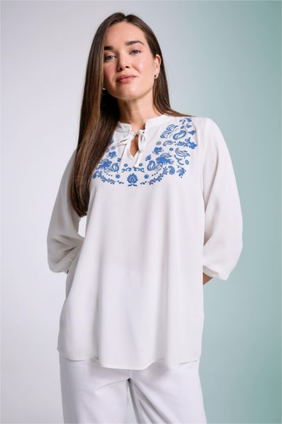 Regular Fit Long Sleeve Blouse