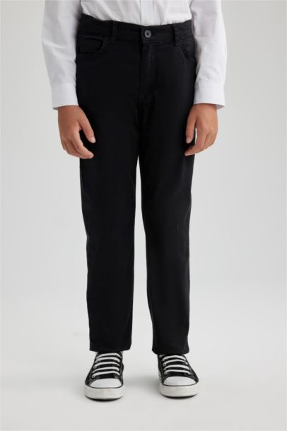 Regular Fit Gabardine Trousers