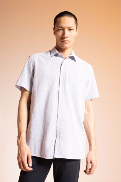 Chemise à col polo et manches courtes 100% coton