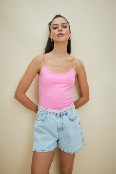 Débardeur Coupe Skinny À Col Rond