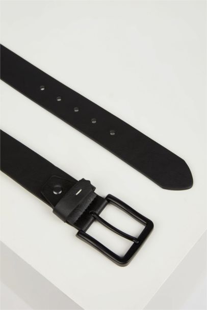 Erkek Suni Deri 2'li Günlük Kemer