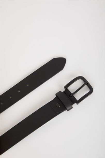 Men's Faux Leather Belt