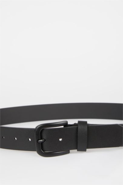 Men's Faux Leather Belt