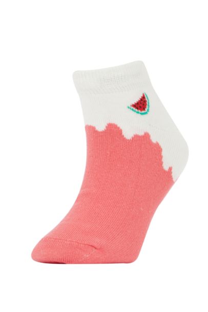 Lot de 7 paires de chaussettes courtes en coton pour fille