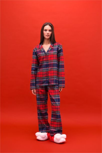 Fall in Love Regular Fit Plaid 2 Piece Set