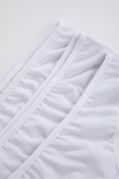 كلوت بناتي سادة أبيض - 3 قطع