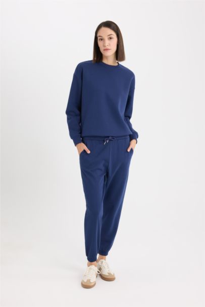 Спортивные брюки утепленные с высокой талией