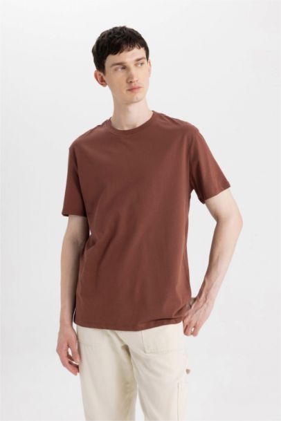 تيشيرت قصة عادية بياخة مستديرة