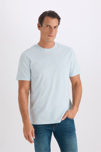 New Regular Fit Crew Neck Basic T-Shirt