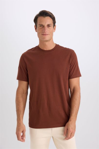 New Regular Fit Crew Neck Short Sleeve T-Shirt