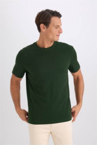 تيشيرت نص ردن سادة قصة عادية بياخة مستديرة