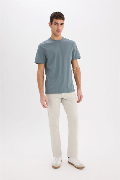 تيشيرت نص ردن سادة قصة عادية بياخة مستديرة