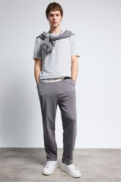 T-shirt à col rond et manches courtes Coupe régulière