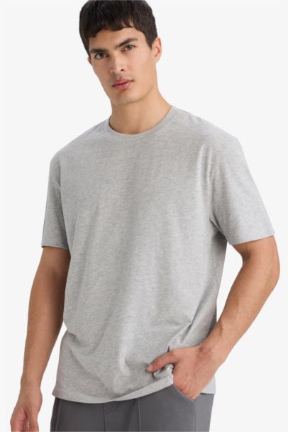 T-shirt à col rond et manches courtes Coupe régulière