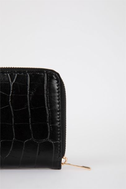 Kadın Desenli Suni Deri Cüzdan