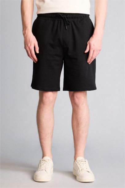 Slim Fit Thin Sweatshirt Fabric Shorts